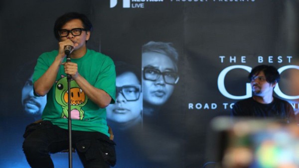 Band GIGI saat tampil di Jakarta, Rabu (1/2). (Ahmad Faishal)