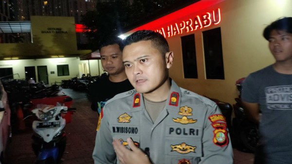 Kapolsek Tanjung Duren Kompol Muharam Wibisono Adipradono ditemui wartawan pada Rabu (27/9/2023). ANTARA/Risky Syukur